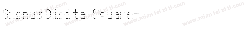 Signus Digital Square字体转换